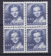 Denmark 1989 Mi. 938      4.40 Kr Queen Königin Margrethe II. 4-Block !! - Blocchi & Foglietti