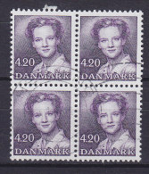 Denmark 1989 Mi. 937      4.20 Kr Queen Königin Margrethe II. 4-Block !! - Blokken & Velletjes