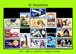 Ascension-004 (1971 - Y&T: N.139/152 (++) MNH) - Ascensión