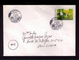 Sp2514 PORTUGAL 1984 Pmk Albufeira Racal Clube Montechoro Congress About Algarve Maps Geography Mailed - Postal Logo & Postmarks