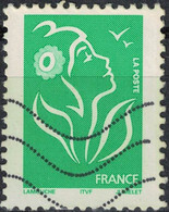 France Oblitéré Marianne Marianne De Lamouche Vert Sans Valeur Faciale 2005 Y&T 3733 - 2004-2008 Maríanne De Lamouche