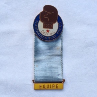 Badge / Pin ZN000274 - Boxing Czechoslovakia CSSR Praha (Prague) Spartakiada 1973 EQUIPE - Boxen