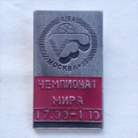 Badge Pin ZN000283 - Boxing Soviet Union USSR SSSR Moscow World Championships 1989 - Boxen