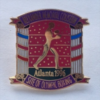 Badge Pin ZN000287 - Boxing USA Olympic Atlanta "Alexander Memorial Coliseum" 1996 - Boxen