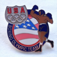 Badge Pin ZN000291 - Boxing USA Olympic Team - Boxen