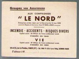 Buvard Assurances Le Nord Rue Le Peletier Paris - Incendie Accidents Risques Divers - N