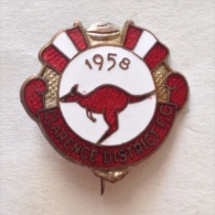 Badge Pin ZN000295 - Rugby Australian Footbal Bellerive Clarence District FC 1958 - Rugby