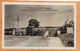 Magnetic Hill NB Where Cars Buck Uphill Without Power Old Real Photo Postcard - Other & Unclassified
