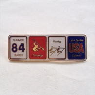 Badge Pin ZN000328 - Rowing / Kayak / Canoe USA California Lake Casitas Olympic (Olimpique) 1984 - Canoë