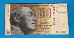 FINLANDIA - FINLAND =  50 Markka 1986  P-118 - Finlande