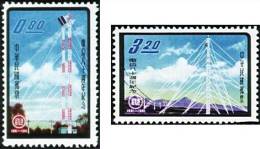 Taiwan 1961 80th Anni. Of Telecommunication Stamps Microwave Telecom - Neufs