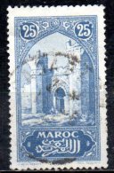 FRENCH MOROCCO 1917 Chella - 25c. - Blue   FU - Usati