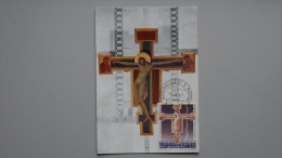 San Marino 902 Sc 676 Sass 754 Yt 709 Maximumkarte MK/MC, ESST „Christus Am Kreuz“ Von Cimabue, (um 1240-1302) - Cartas & Documentos