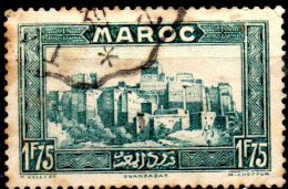 FRENCH MOROCCO 1933  Quarzazat - 1f.75 - Green  FU SOME RUST - Usati