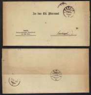 LORRAINE - BERNE / 1883 PLI EN FRANCHISE POSTALE (CULTES) (ref 851) - Storia Postale