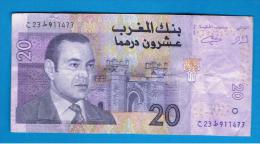 MARRUECOS - MOROCCO -  20 Dirham  2005 Circulado  P-68 - Marruecos