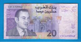 MARRUECOS - MOROCCO -  20 Dirham  2005 Circulado  P-68 - Maroc