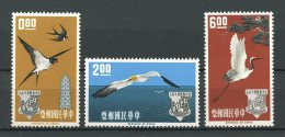 FORMOSE TAIWAN 1963 N° 434/436 ** Neufs = MNH Superbes  Faune Oiseaux Birds Fauna Animaux - Unused Stamps