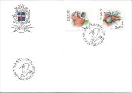 Reykjavik 14 8 1991 Sport Golf Lutte - FDC