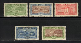 ISLANDE N° 115 à 119 * Propres - Neufs