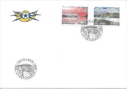 Reykjavik 10 3 1993 Pont Islandais - FDC