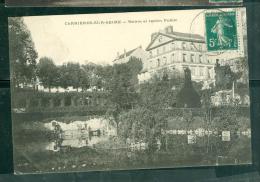 78 Cpa CARRIERES Sur SEINE) Mairie Et Jardin Public  - Abv58 - Carrières-sur-Seine