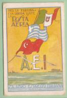 Aero Espresso Italiana (AEI) - 1926 - Cartolina Verticale Celebrativa ** - Firmata Fiorenzo Longhi - R1 - Storia Postale (Posta Aerea)