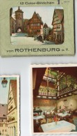 Color-Bildchen Von Rothenburg 12 Photos Noir Et Blanc De 9 Cm Sur 6,5cm - Albumes & Colecciones