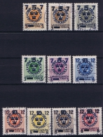 Sweden: 1916 Mi Nr 115 - 124 Used  Facit 126 - 135 - Usados