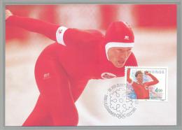 Norway - Olympic Games Lillehammer 1994 Maximum Card - Geir Karlstad - 1992 Albertville Champion - Winter 1994: Lillehammer