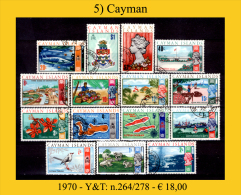 Cayman-005 (1970 - Y&T: N.264/268) - Cayman (Isole)