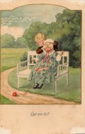 2 Illustrées Signées Pauli Ebner . Enfants Dans La Campagne . Etat ... - Ebner, Pauli