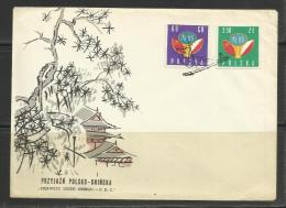 2 FDC Amitié Chine Pologne  China - FDC