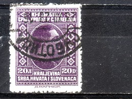 KING ALEXANDER-20 DIN-POSTMARK-SUBOTICA-VOJVODINA-SERBIA-SHS-1926-YUGOSLAVIA. - Usados