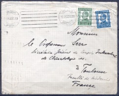 Lettre Cachet SOFIA  Le 22 IX 1933  Affranchie Avec 2 Timbres    Obliteration KRAG  Pour TOULOUSE - Lettres & Documents