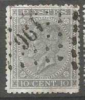 17  Obl  196  Jemappes - 1865-1866 Linksprofil