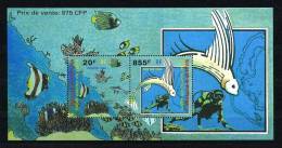 WALLIS FUTUNA 1999 Bloc N° 8 ** Neuf = MNH Superbe Poissons Fishes Plongeur Faune Marine - Blocchi & Foglietti