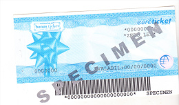 Romania Euroticket Bond -  Bonus Ticket - Specimen - Roemenië