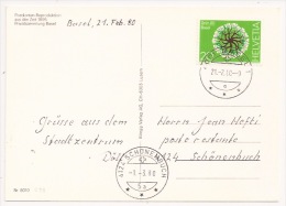 B98 - BASEL - 1980 - Sur CP Reproduction Gruss Aus Basel - Bale - - Lettres & Documents