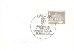 GERMANY # BERLIN 10. OKTOBER 1963 - Storia Postale