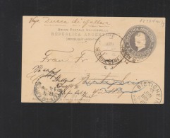 Argentina Stationery 1900 To Germany - Postwaardestukken