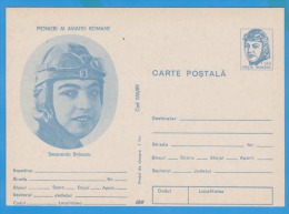 SMARANDA BRAESCU Record Sacramento 1932 Parachute, Parachuting Entier Postal Romania 1989 - Parachutting