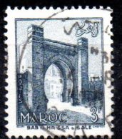 FRENCH MOROCCO 1955 Bab El Mrissa, Sale - 3f. - Blue   FU - Usados