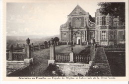 Floreffe-(Province De Namur) -Le Séminaire-Façade De L'Eglise Et Balustrade De La Cour Verte - Floreffe