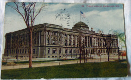 C.P.-C.P.A. KPA. USA --  WISCONSIS MILWAUKEE PUBLIC LIBRARI  USA-FRANCE 1915 - Milwaukee