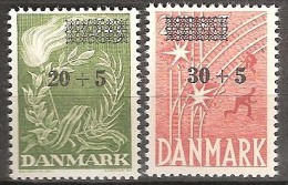 DENMARK  # 20+5/15, 30+5/20 ØRE** FROM YEAR 1955 - Ongebruikt