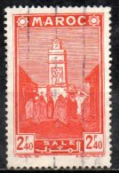 FRENCH MOROCCO 1939 Mosque At Sale - 2f.40 - Red  FU - Gebraucht