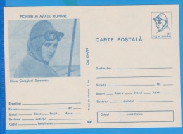 PLANES, ELENA CARAGIANI STOENESCU, PC STATIONERY, ENTIERE POSTAUX, 1989, ROMANIA - Parachutespringen