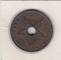 10 CENTIMES Bronze CONGO-BELGE 1889 Qualité+++++++++++++++++++++++++++++++ - 1885-1909: Leopoldo II