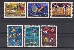 Yougoslavie 1971 YT-1294/99 - Mi 1409/14 ** - Unused Stamps